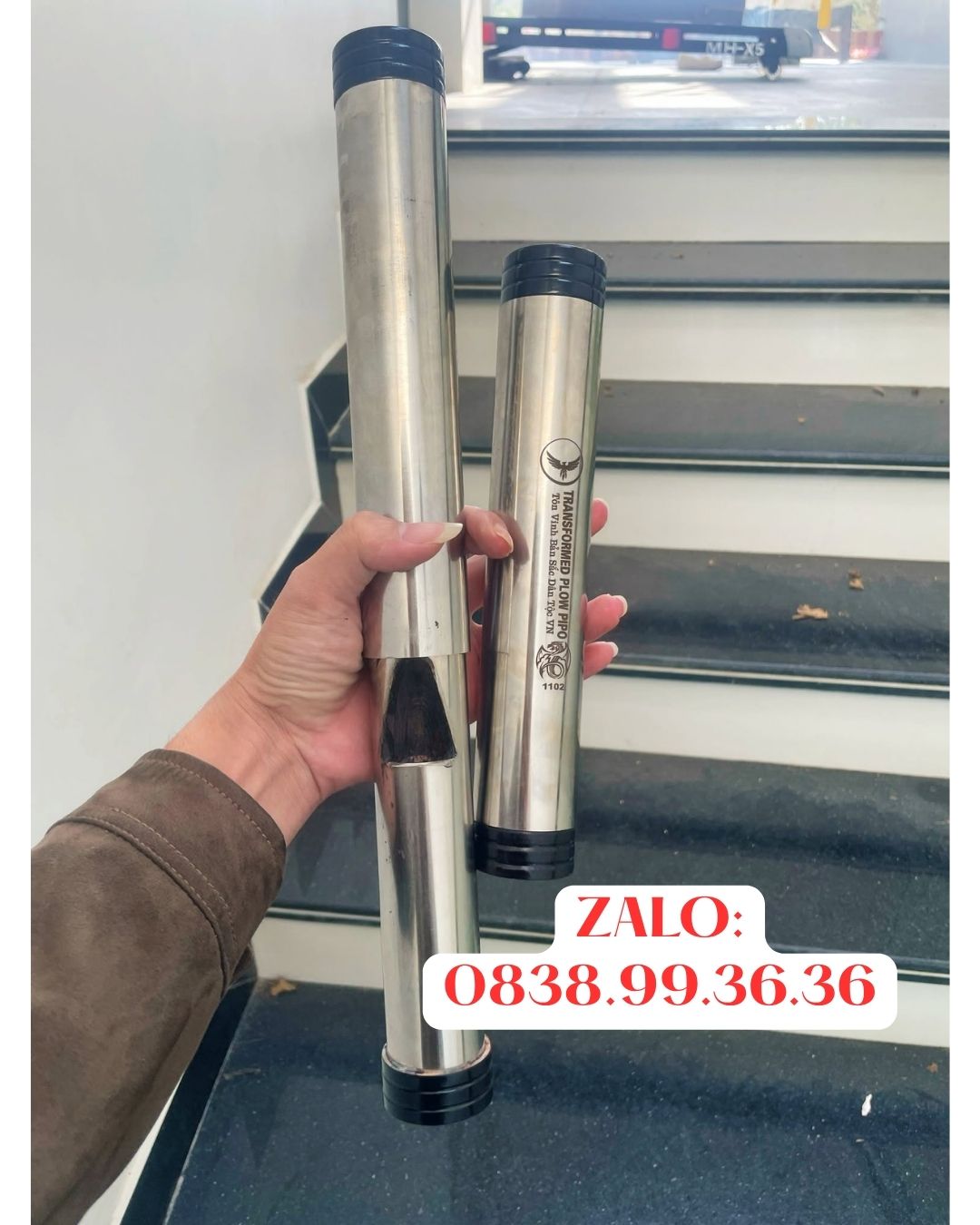 Mẫu điếu cày giấu nõ inox mini rút du lịch giá chỉ 450k