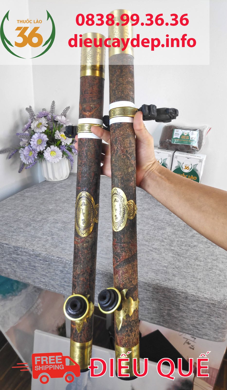 chế tác điếu cày quế Yên Bái thủ công
