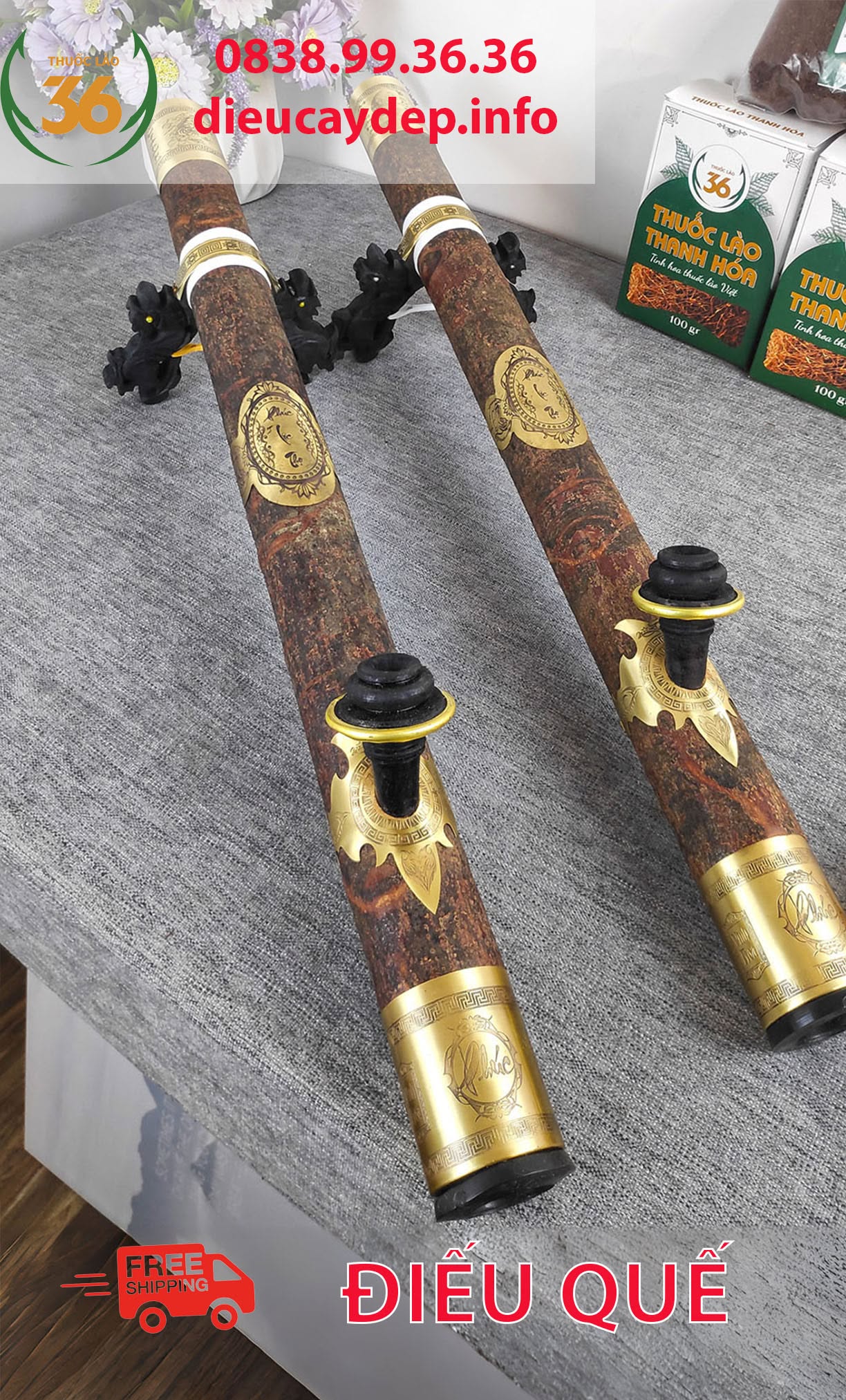 Điếu Cày Quế Yên Bái Nguyên Vỏ Bọc Đồng Thơm Tự Nhiên Chính Hãng - Ảnh 6